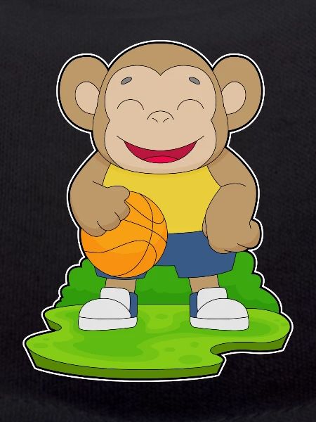 Singe Basketteur Basketteur