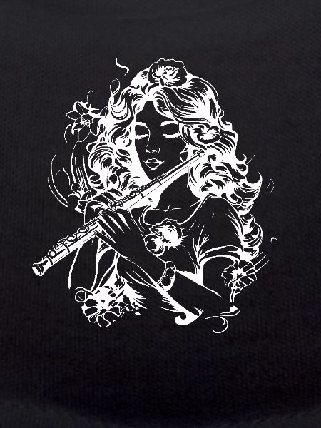 Flûte Fille Dessin