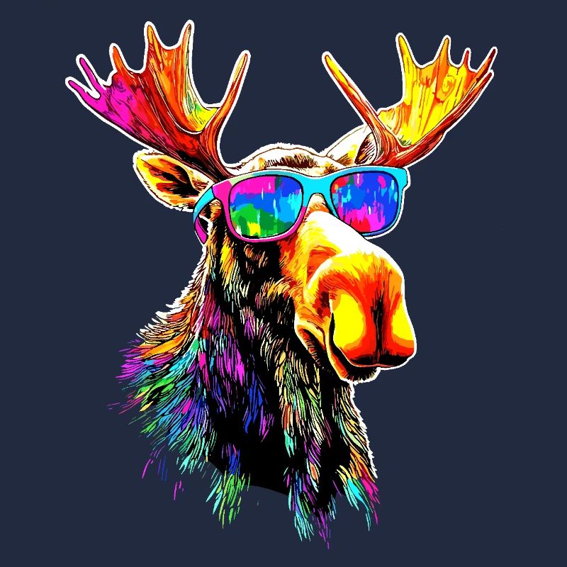 Elch Moose Elchbulle Geweih Hirsch Wilde Elche