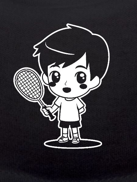 Badminton Kid Dessin animé