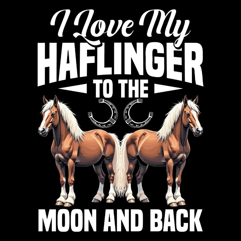 Haflinger lune et dos cheval propriétaire Riding Hafling