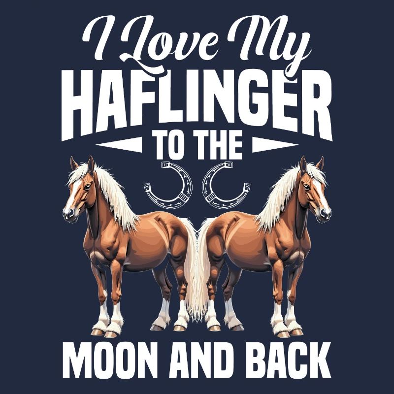 Haflinger lune et dos cheval propriétaire Riding Hafling