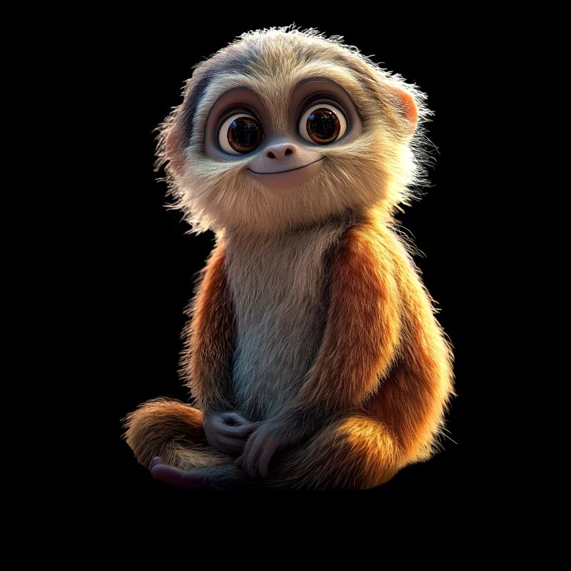 Gibbon Monkey Whitehand Gibbon Monkey Cute Lar Gibbons