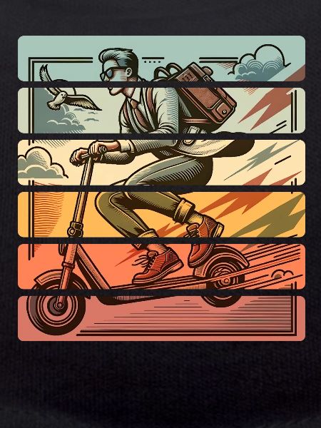 E-Scooter E-Roller Tretroller