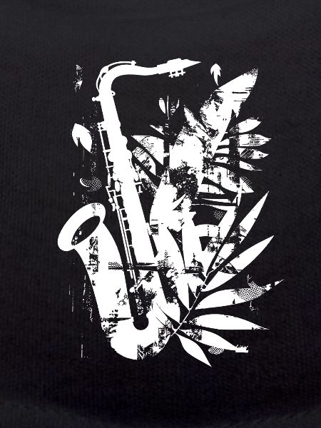 Saxophone Cartoon Style