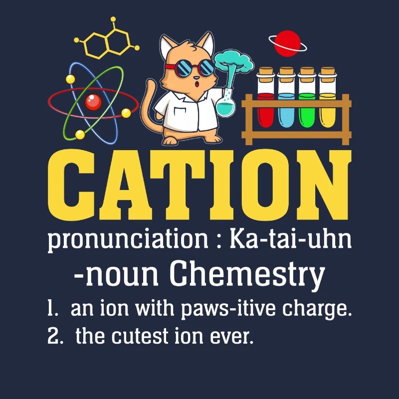 cation Drôle Définition Science Chimie Chat