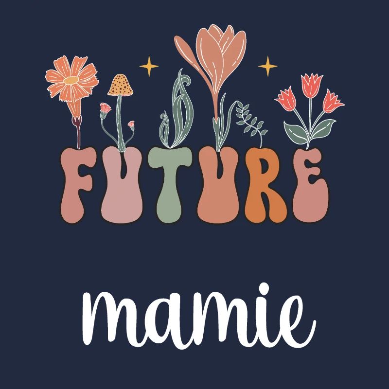 future mamie boho bohème fleurs cadeau mamie