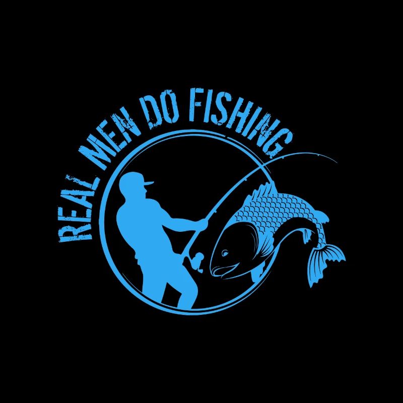 De vrais hommes font de la pêche