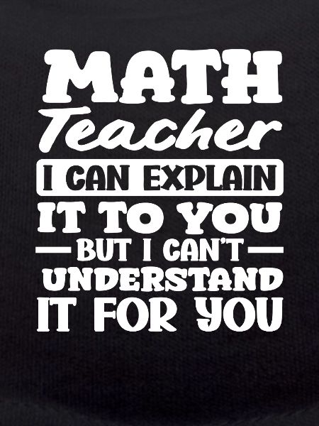 Math Teacher Math Gift