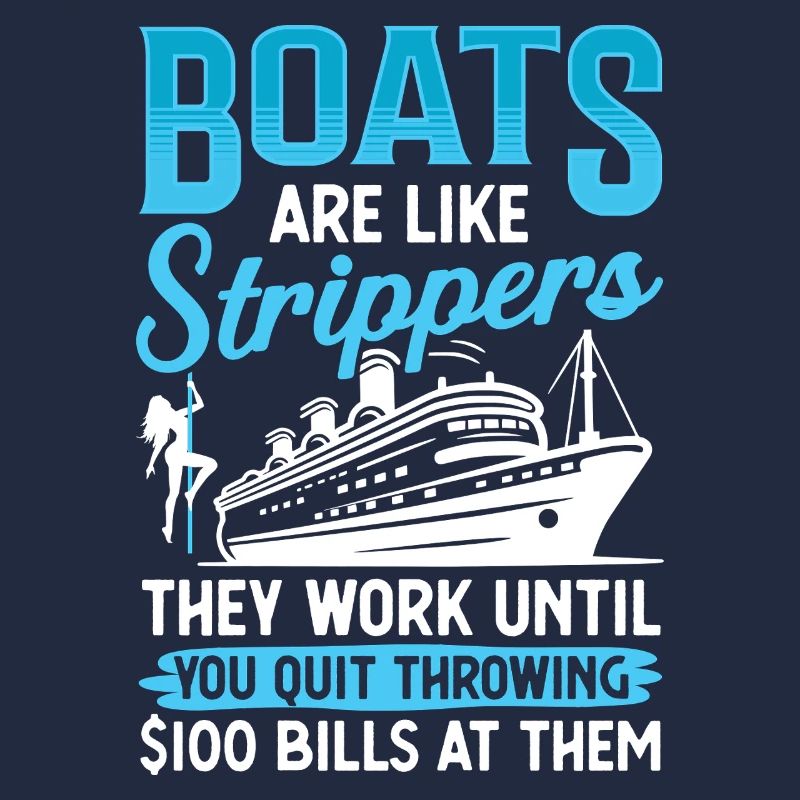 Humorvolles Boote und Unterhaltung Design