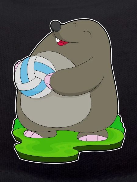 Mole Volleyball Player Volleyball