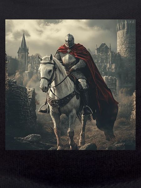 Ritter auf Pferd