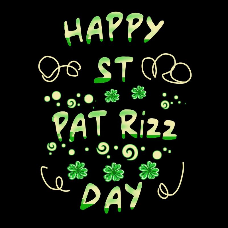 Shamrock Irish Rizz Lucky St Patricks Day