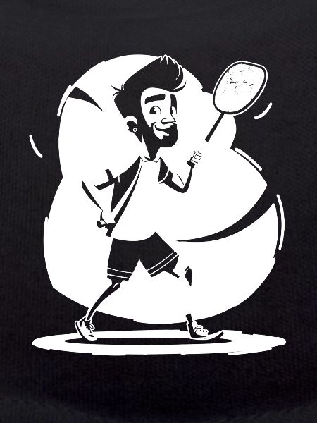 Badminton Player Sketch
