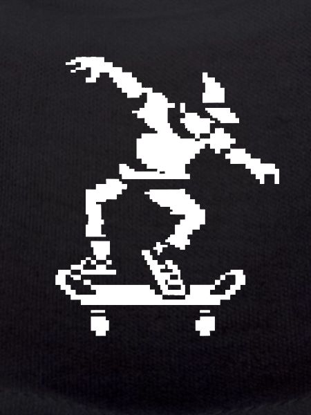 Skateboarder Pixel Graphic