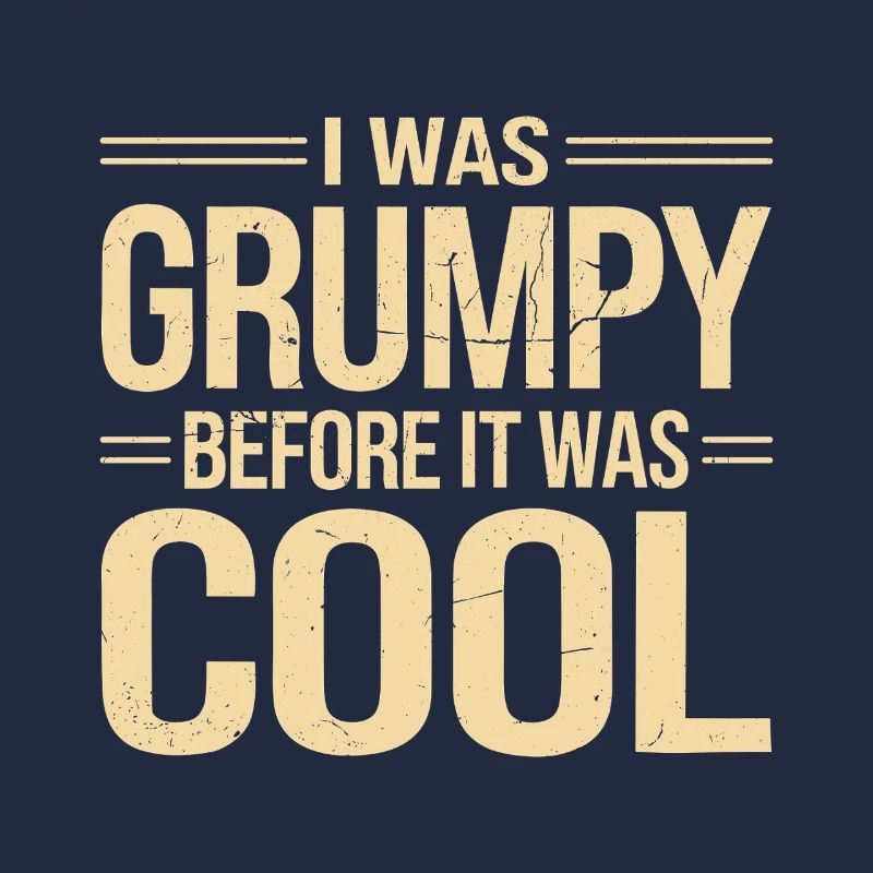 Mürrischer Alter Mann Grumpy