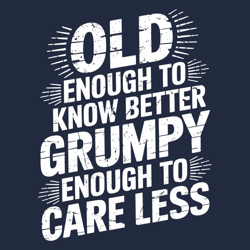 Mürrischer Alter Mann Grumpy