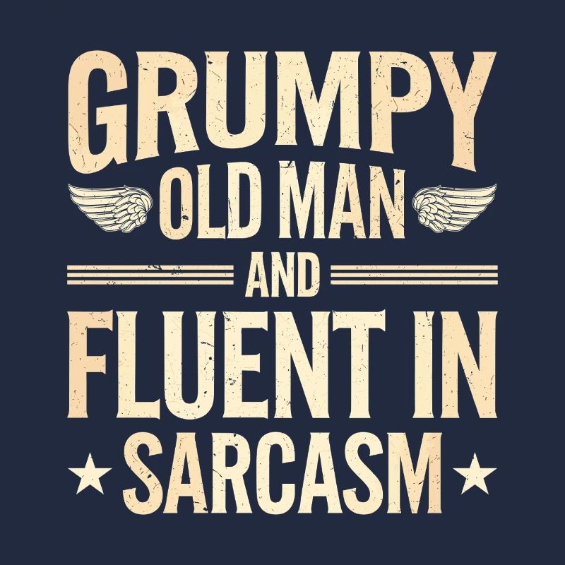 Mürrischer Alter Mann Grumpy