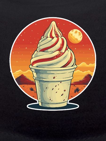cream sundae portrait