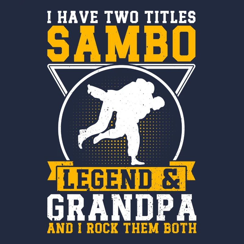 Sambo Grand-père Sambo combattant Lutteur de Sambo
