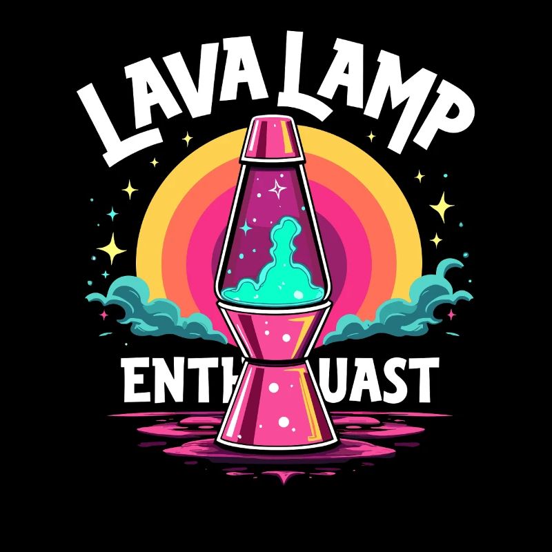 Lava -lampe Retro Ästhetische Psychedelische
