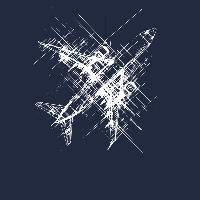 Flugzeug Line Art