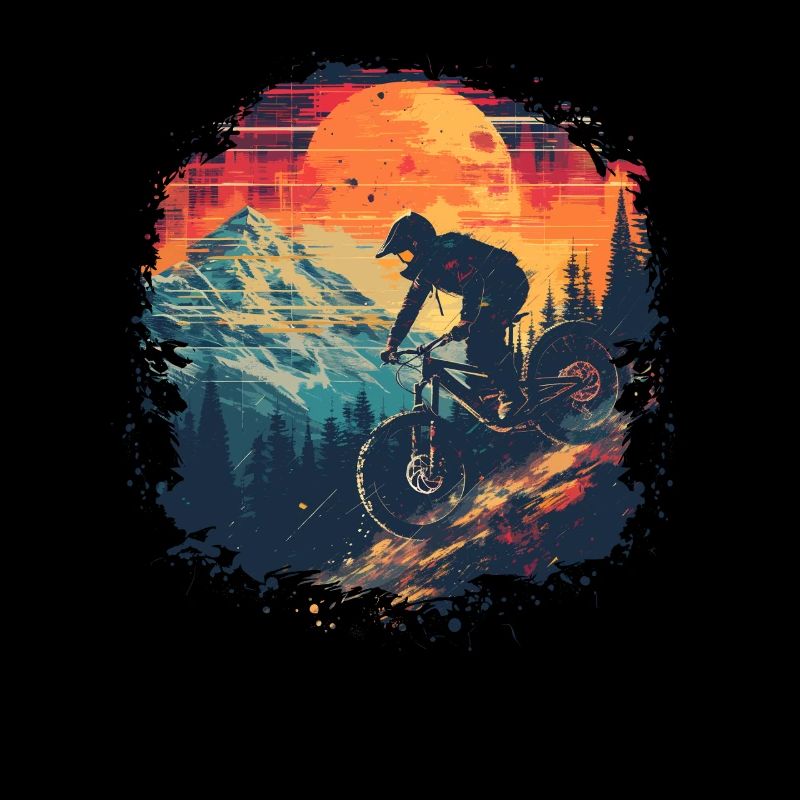 Mountainbiking Synthwave
