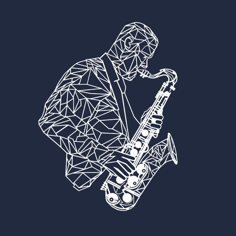 Dessin de saxophoniste