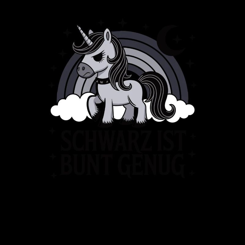 Schwarz ist bunt genug – Einhorn