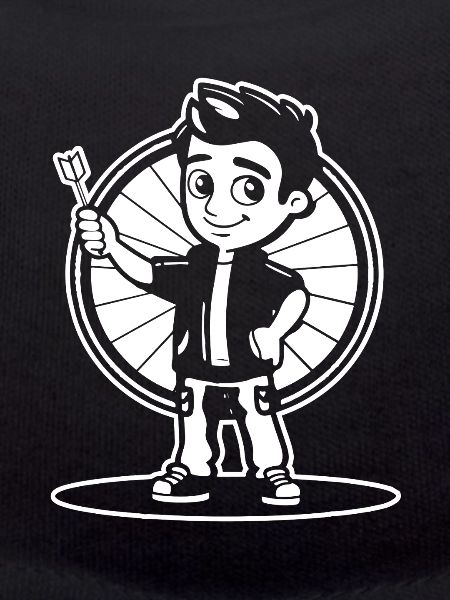 Little Darts Player Comic Look