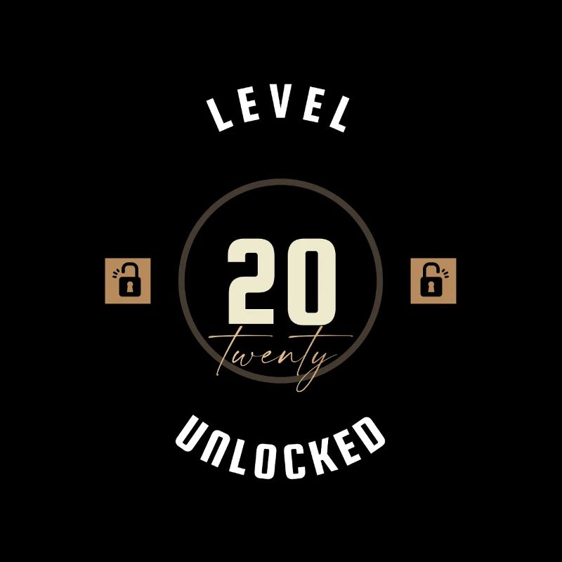 20. Geburtstag Level twenty unlocked, Geschenk