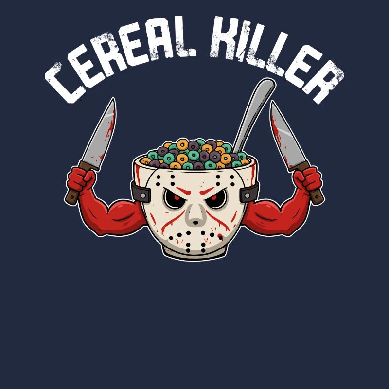 Cereal Killer Funny Breakfast Morning Sugar