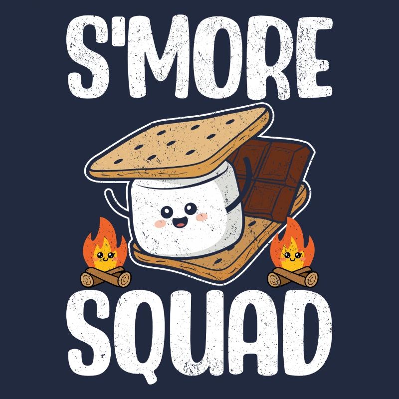 Smore Squad Funny Marshmallow Graham Crackers