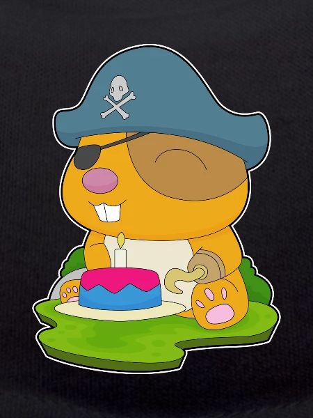Hamster Birthday Pirate