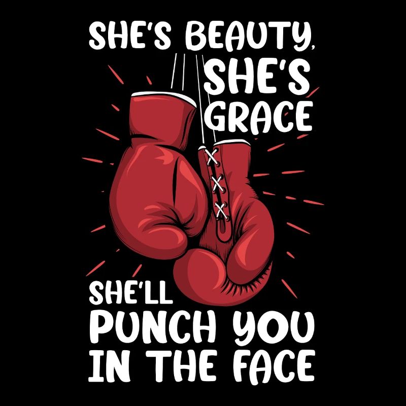 shes beauty shell punch you in the face Design