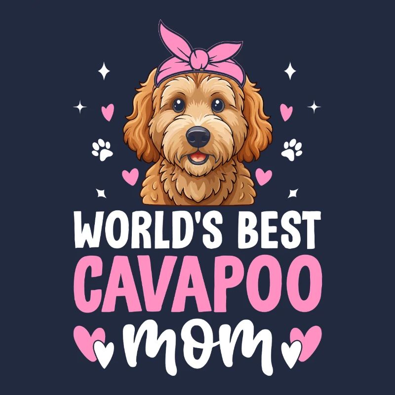 Cavapoo Maman Appréciation Cavadoodle Drôle Chien de compagnie
