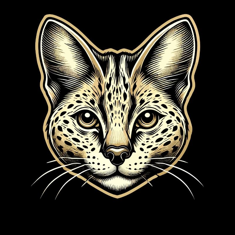 Serval Chat Chat Exotique Chat Sauvage Africain