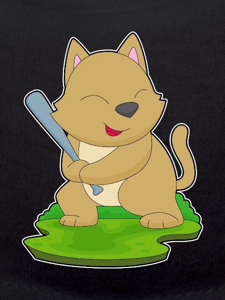 Katze Baseball Baseballschläger