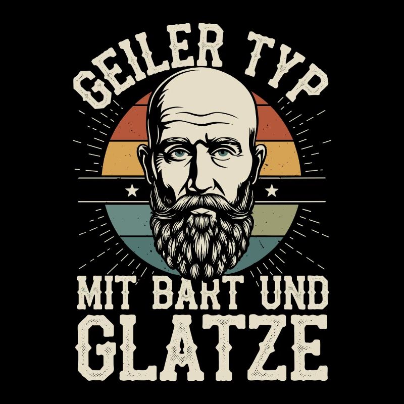 guy with beard & bald head beard wearer