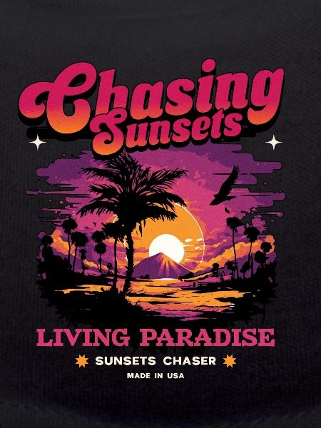 Sunset Paradise Statement Retro