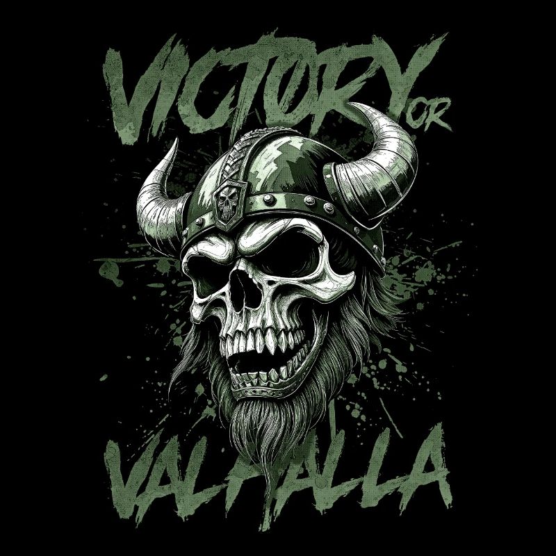 Nordischer Wikingersieg oder Walhalla