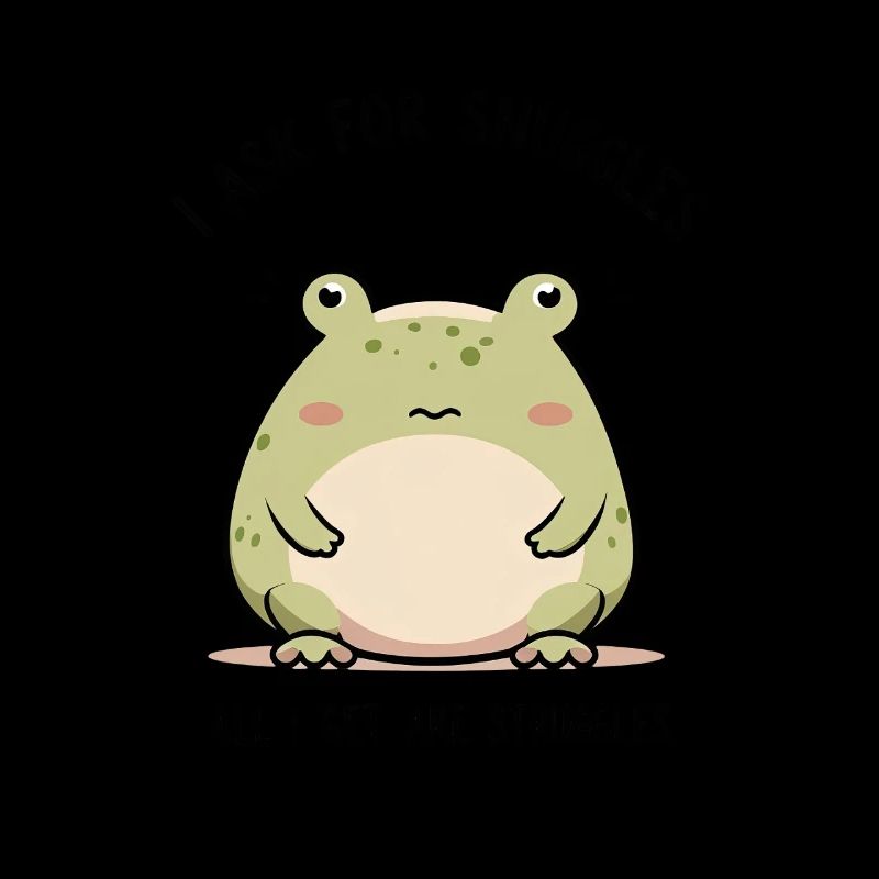Trauriger Frosch – Kuscheln oder Kämpfen?