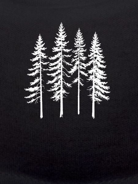 Conifer Silhouette Grove