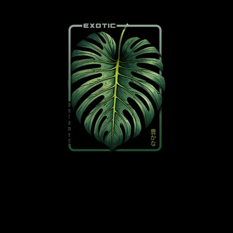 Exotischer Überfluss Monstera-Blatt