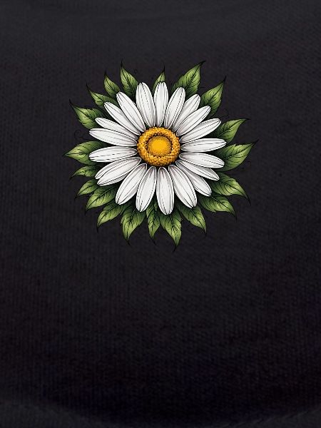 Daisy Bloom with Leaves