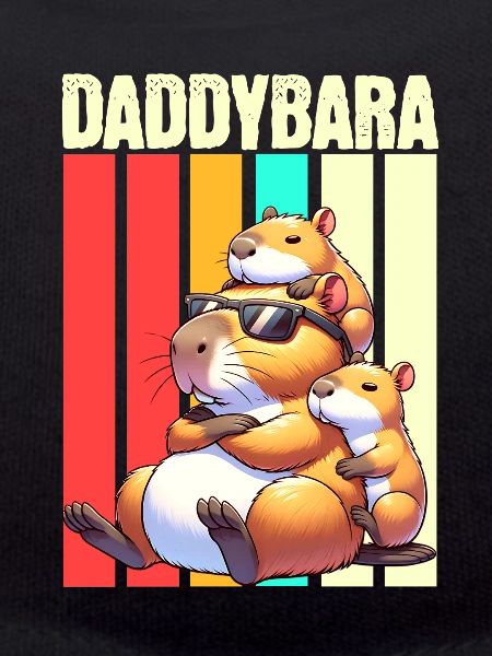 Daddybara Capybara Father Dad