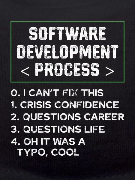 Softwareentwicklungsprozess Humor Programmierer