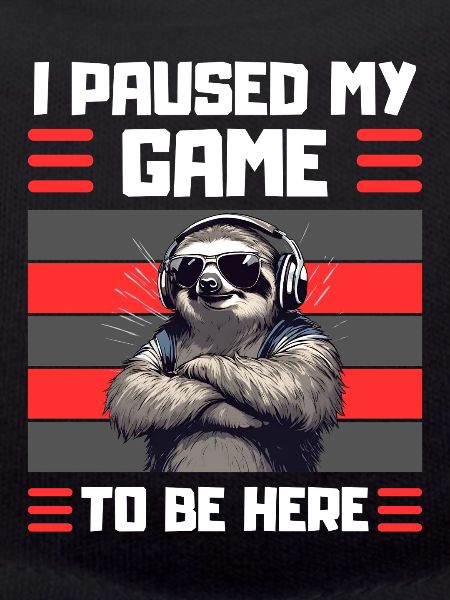 Funny Sloth Gamer Design