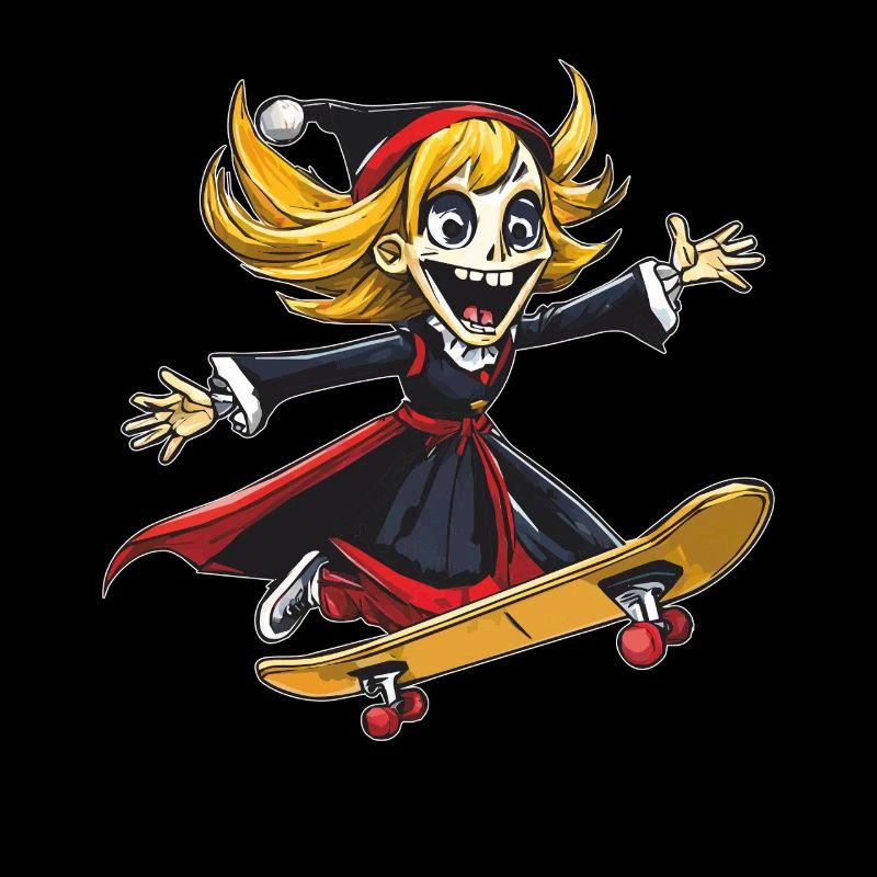 SENSENMANN FRAU SKATEBOARD