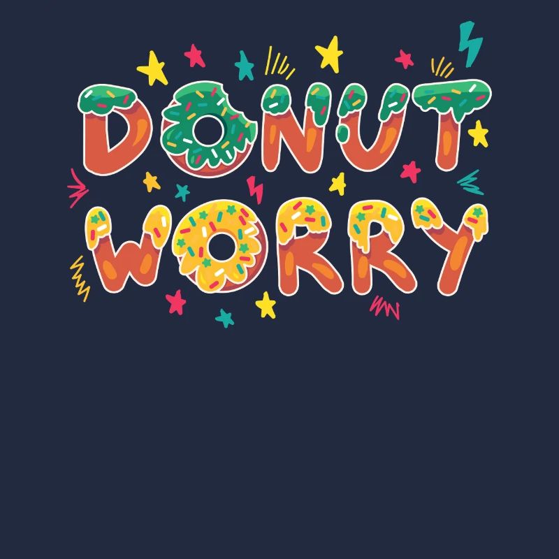 Donut Worry Funny Design